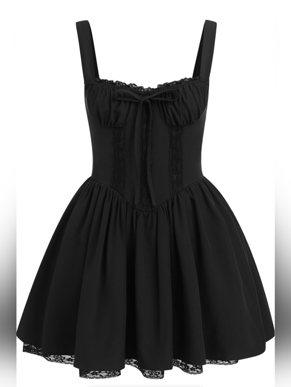 Black Corset Mini Dress